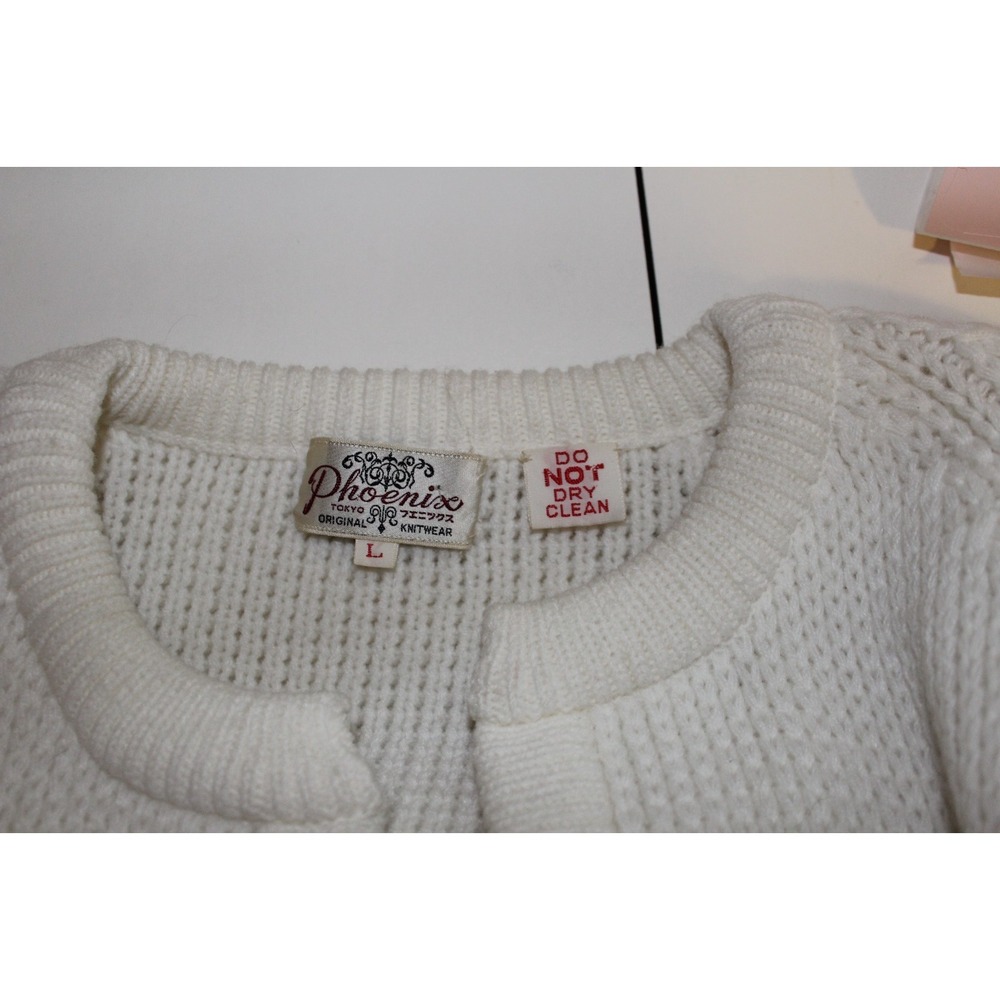 VTG  lrg Phoenix Tokyo long Cardigan cottage core grandma core knit‎ - Picture 2 of 11
